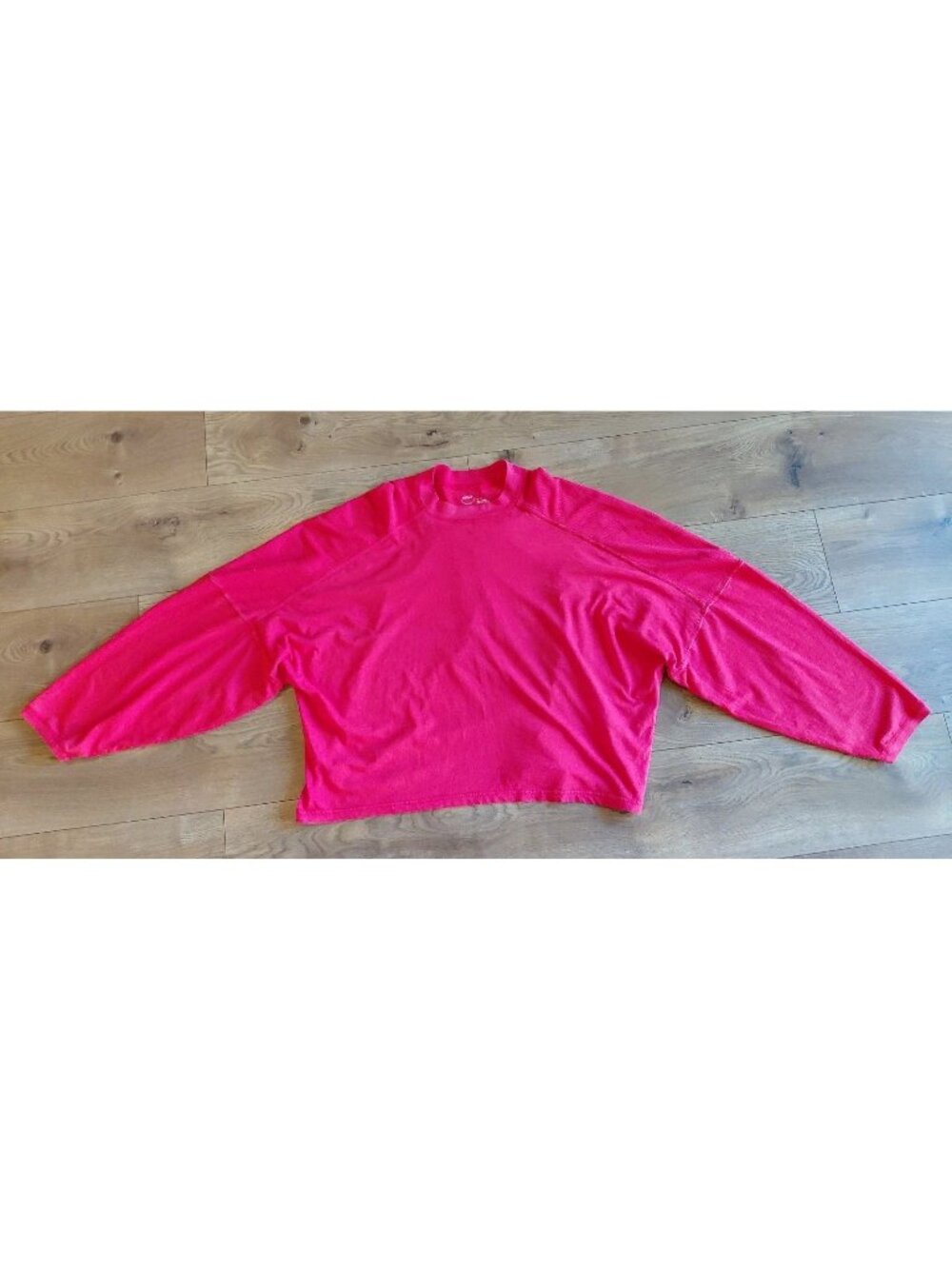 Aerie Crewneck‎ Slouchy Tee Shirt Long Sleeves XL Red ish Pink NWT